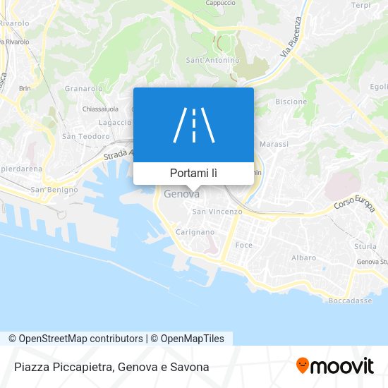 Mappa Piazza Piccapietra