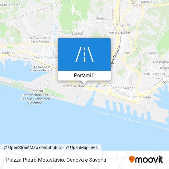 Mappa Piazza Pietro Metastasio