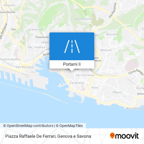 Mappa Piazza Raffaele De Ferrari