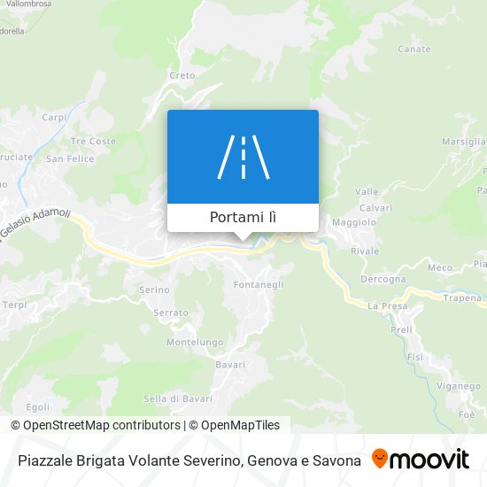 Mappa Piazzale Brigata Volante Severino