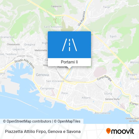 Mappa Piazzetta Attilio Firpo