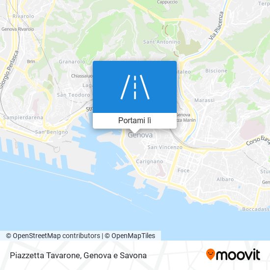 Mappa Piazzetta Tavarone