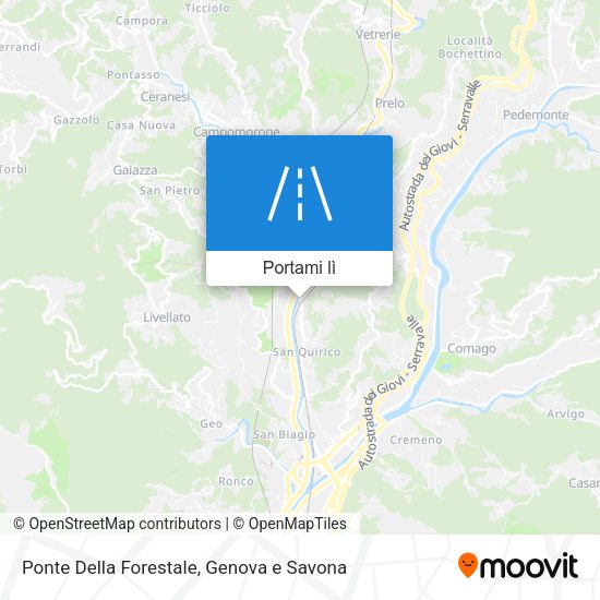 Mappa Ponte Della Forestale
