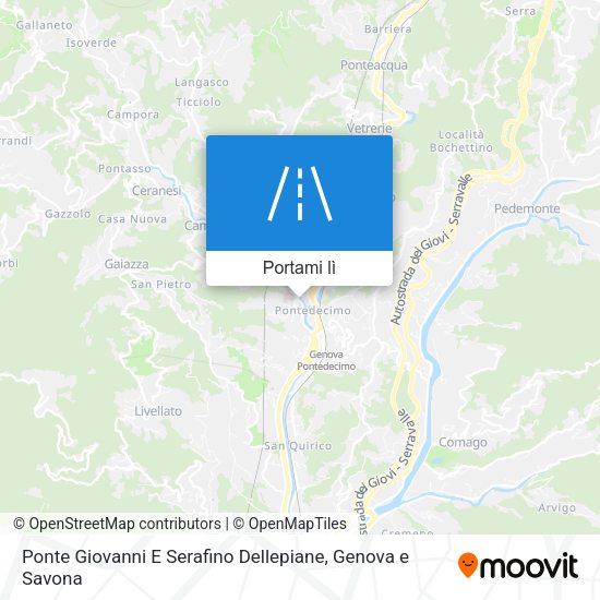 Mappa Ponte Giovanni E Serafino Dellepiane