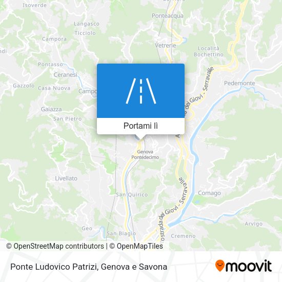 Mappa Ponte Ludovico Patrizi