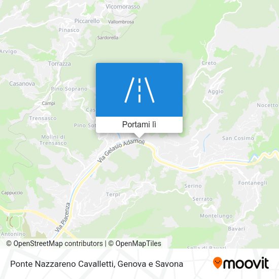 Mappa Ponte Nazzareno Cavalletti