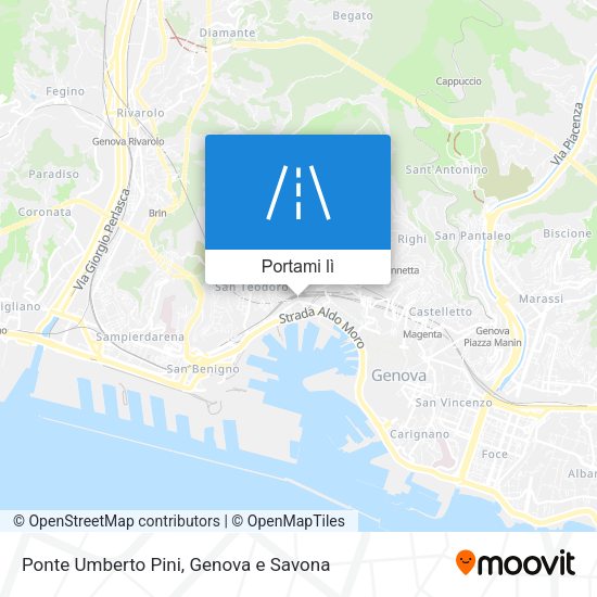 Mappa Ponte Umberto Pini
