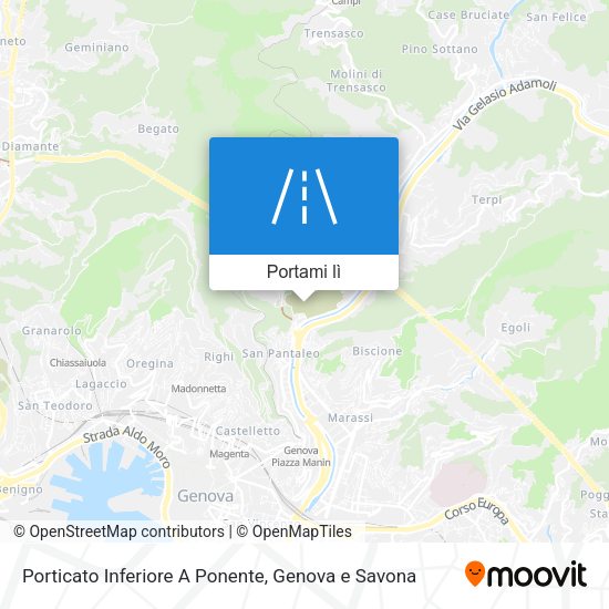 Mappa Porticato Inferiore A Ponente