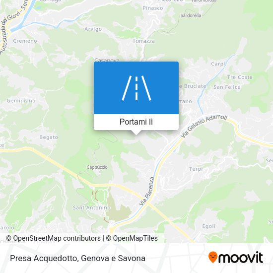Mappa Presa Acquedotto