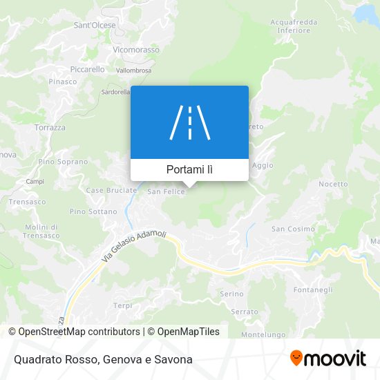 Mappa Quadrato Rosso