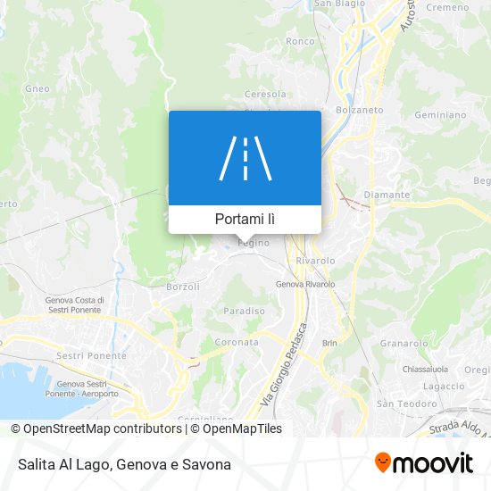 Mappa Salita Al Lago