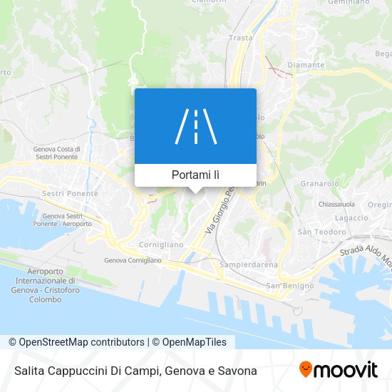 Mappa Salita Cappuccini Di Campi