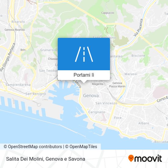 Mappa Salita Dei Molini