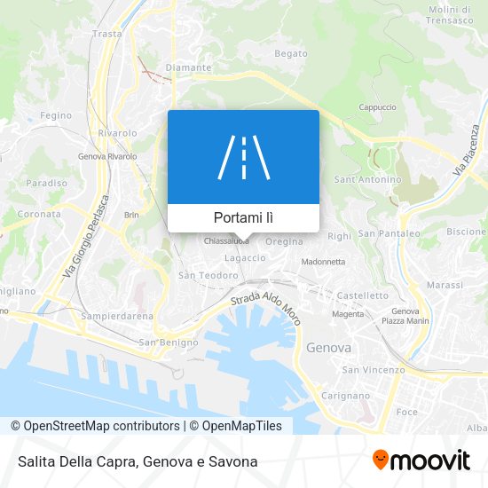 Mappa Salita Della Capra