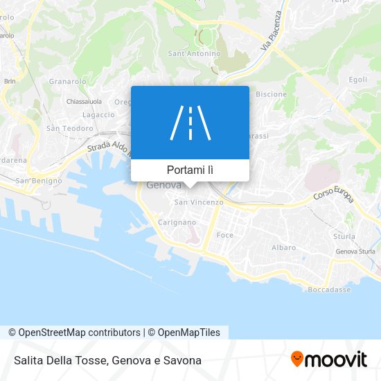 Mappa Salita Della Tosse
