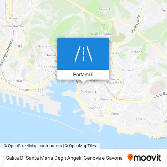 Mappa Salita Di Santa Maria Degli Angeli