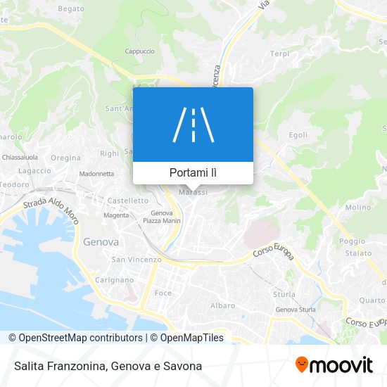Mappa Salita Franzonina