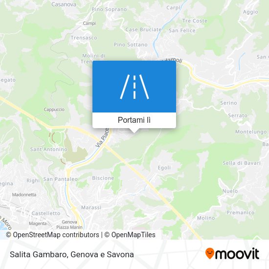 Mappa Salita Gambaro