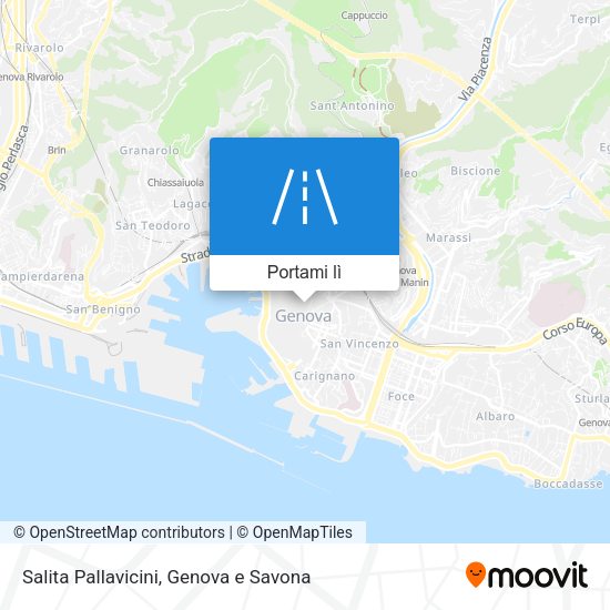 Mappa Salita Pallavicini