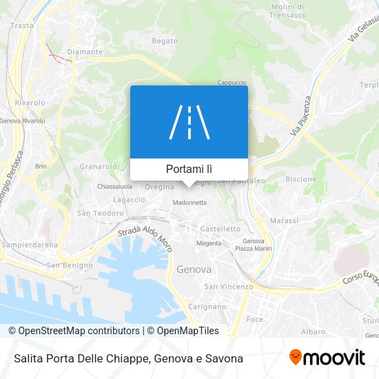 Mappa Salita Porta Delle Chiappe
