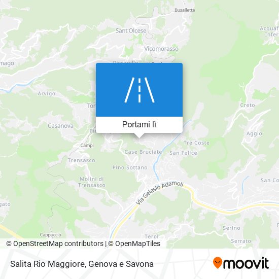 Mappa Salita Rio Maggiore