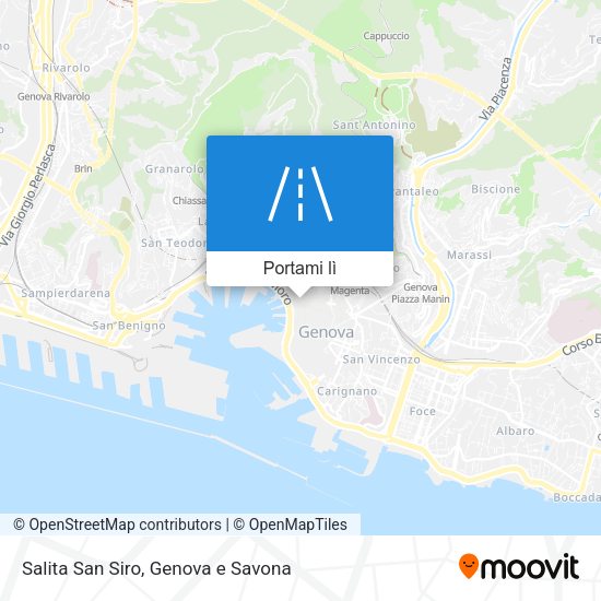 Mappa Salita San Siro