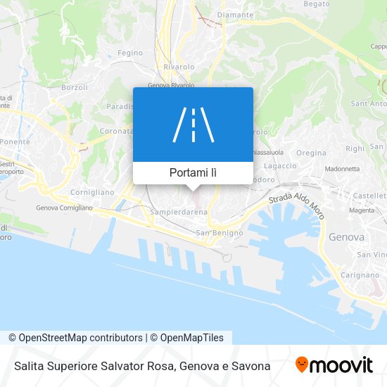 Mappa Salita Superiore Salvator Rosa