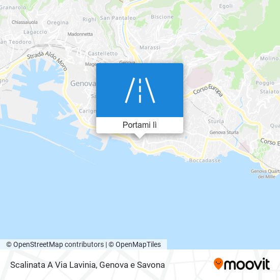 Mappa Scalinata A Via Lavinia