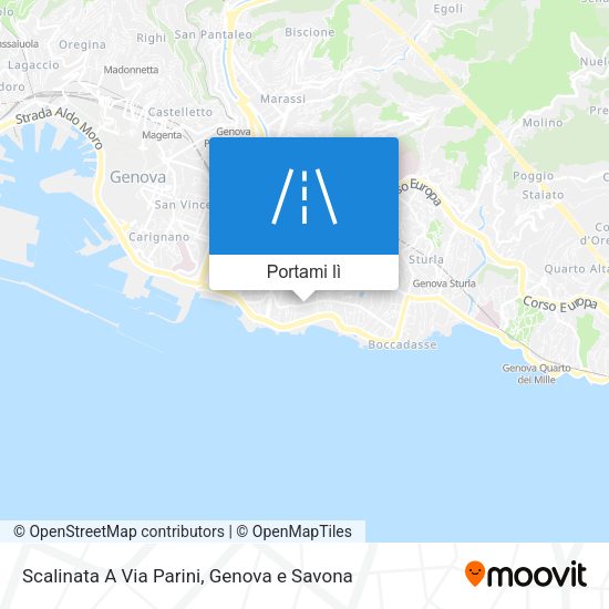 Mappa Scalinata A Via Parini