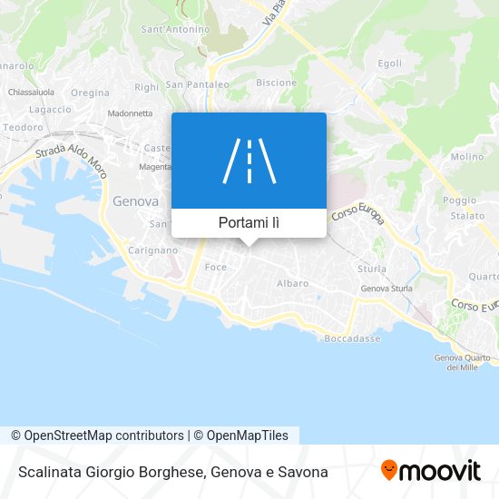 Mappa Scalinata Giorgio Borghese