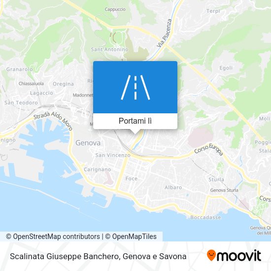 Mappa Scalinata Giuseppe Banchero