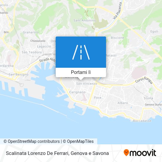 Mappa Scalinata Lorenzo De Ferrari