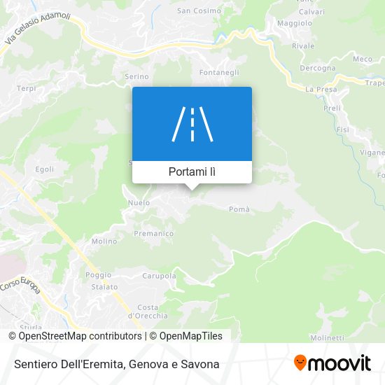 Mappa Sentiero Dell'Eremita