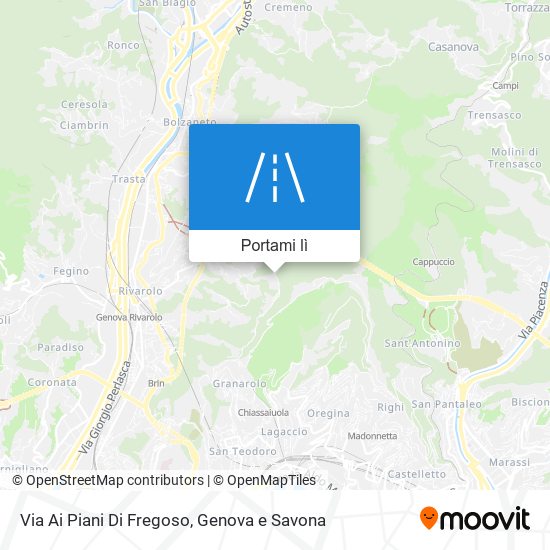 Mappa Via Ai Piani Di Fregoso