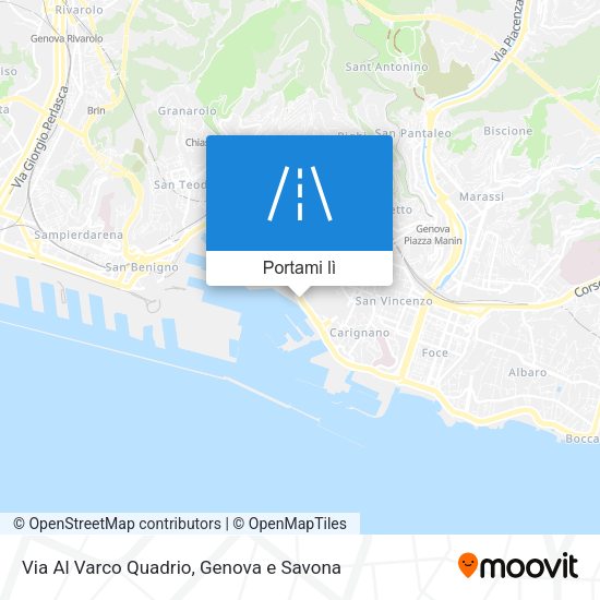 Mappa Via Al Varco Quadrio