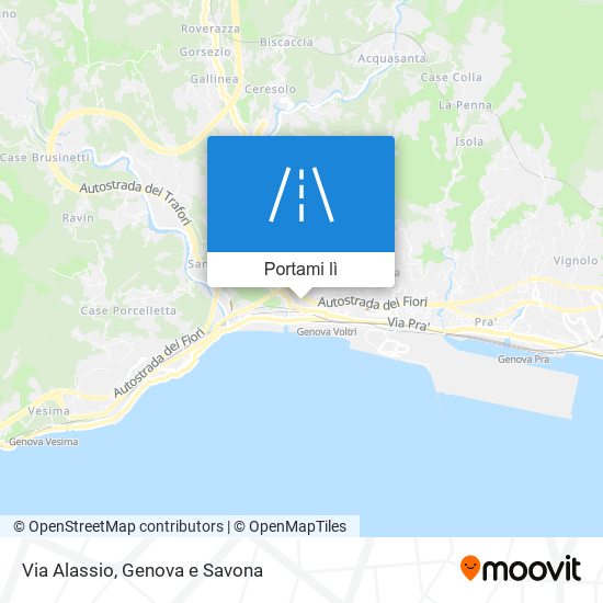 Mappa Via Alassio