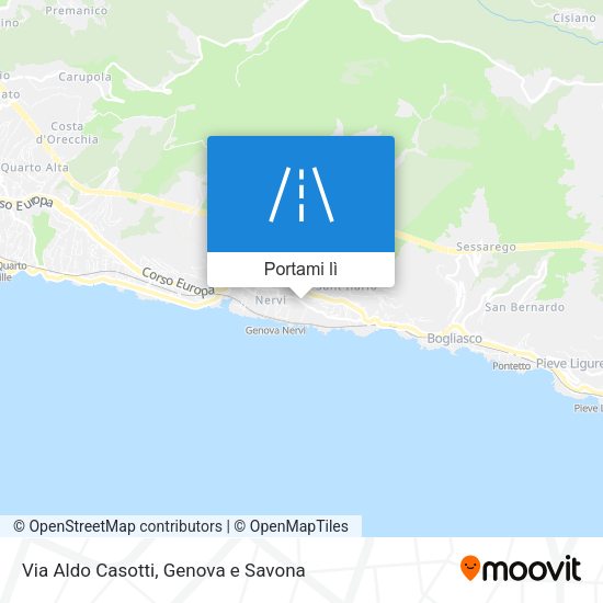 Mappa Via Aldo Casotti