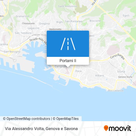 Mappa Via Alessandro Volta