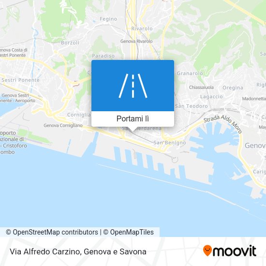 Mappa Via Alfredo Carzino