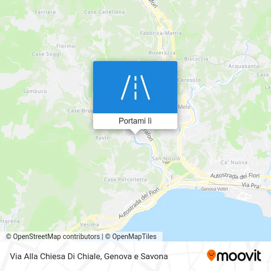 Mappa Via Alla Chiesa Di Chiale