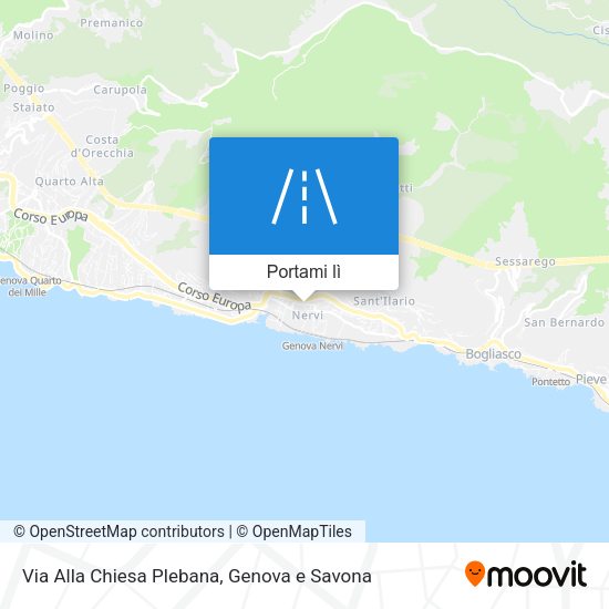 Mappa Via Alla Chiesa Plebana