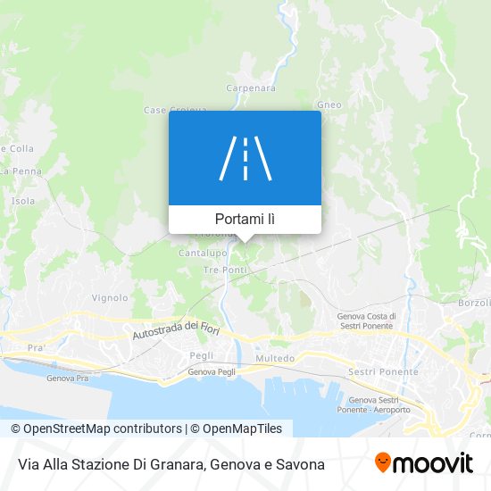 Mappa Via Alla Stazione Di Granara