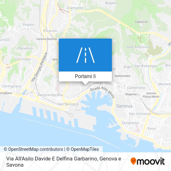 Mappa Via All'Asilo Davide E Delfina Garbarino