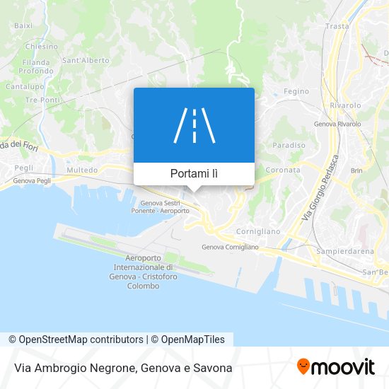 Mappa Via Ambrogio Negrone