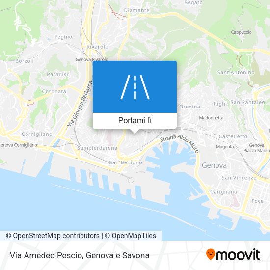 Mappa Via Amedeo Pescio