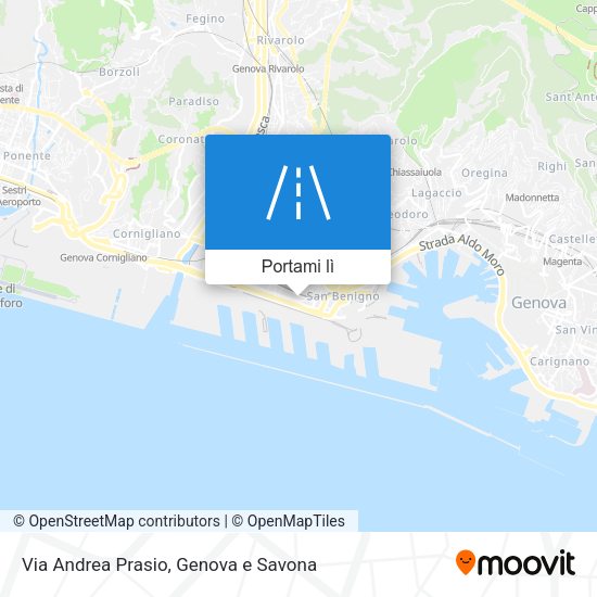 Mappa Via Andrea Prasio