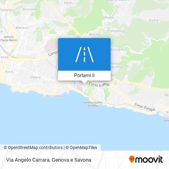 Mappa Via Angelo Carrara