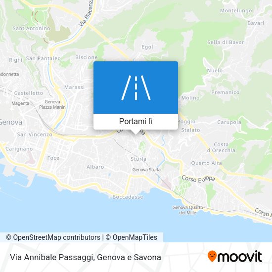 Mappa Via Annibale Passaggi