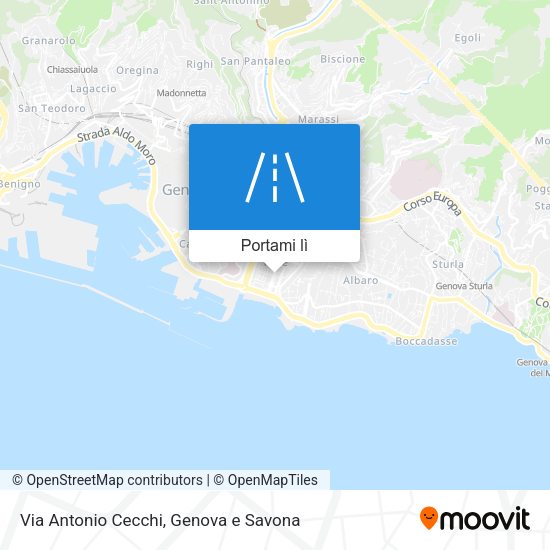 Mappa Via Antonio Cecchi