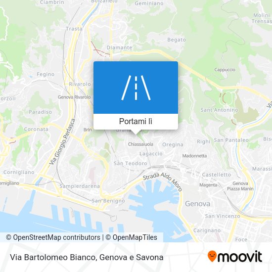 Mappa Via Bartolomeo Bianco